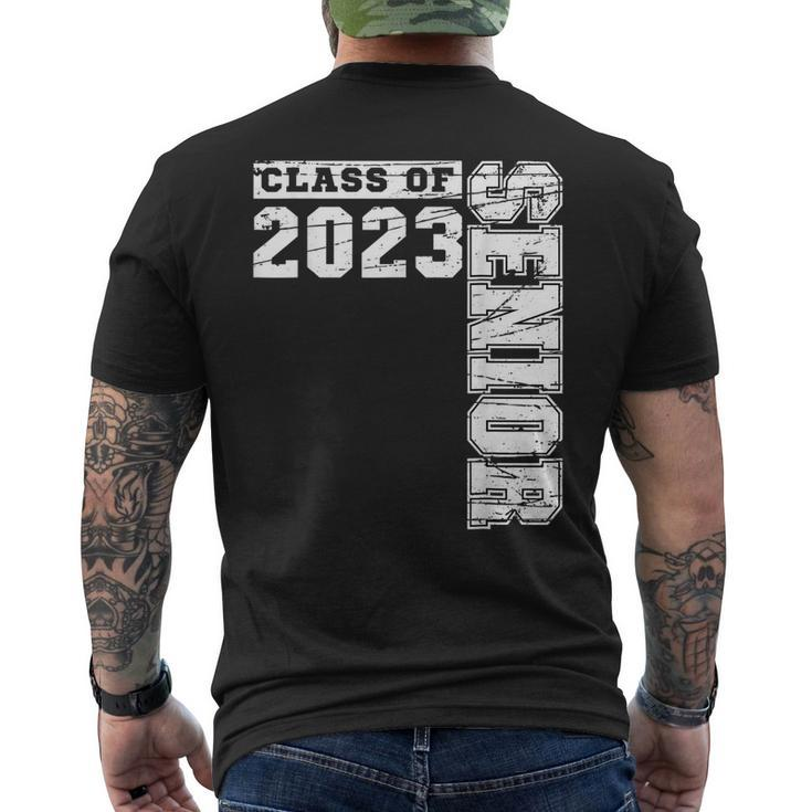 Class Of 2023 Senior 2023 Graduation Or First Day Of School Mens Back Print T-shirt