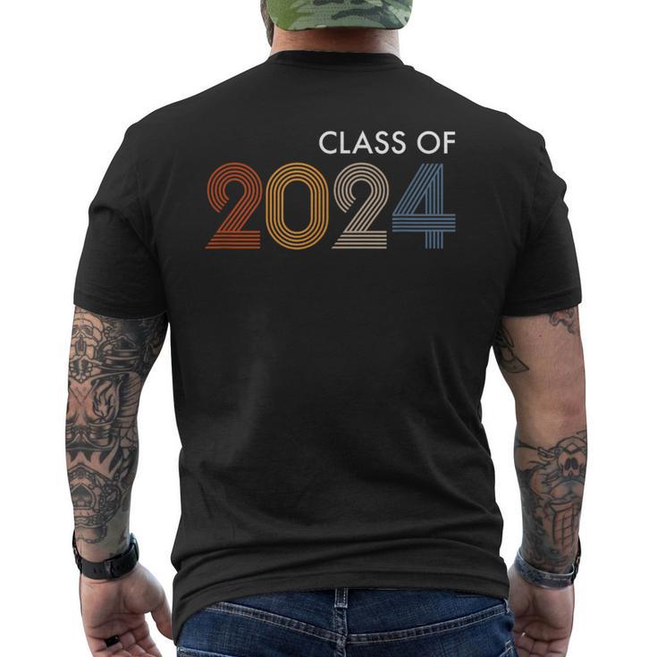 Class Of 2024 College University High School Future Graduate Men's T-shirt Back Print