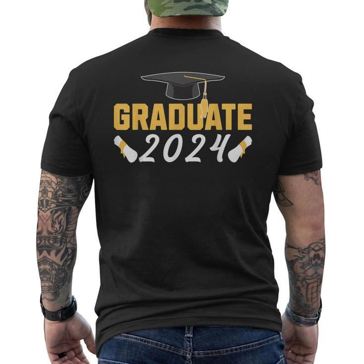 Class Of 2024 Graduate Matching Group Graduation Party Men's T-shirt Back Print