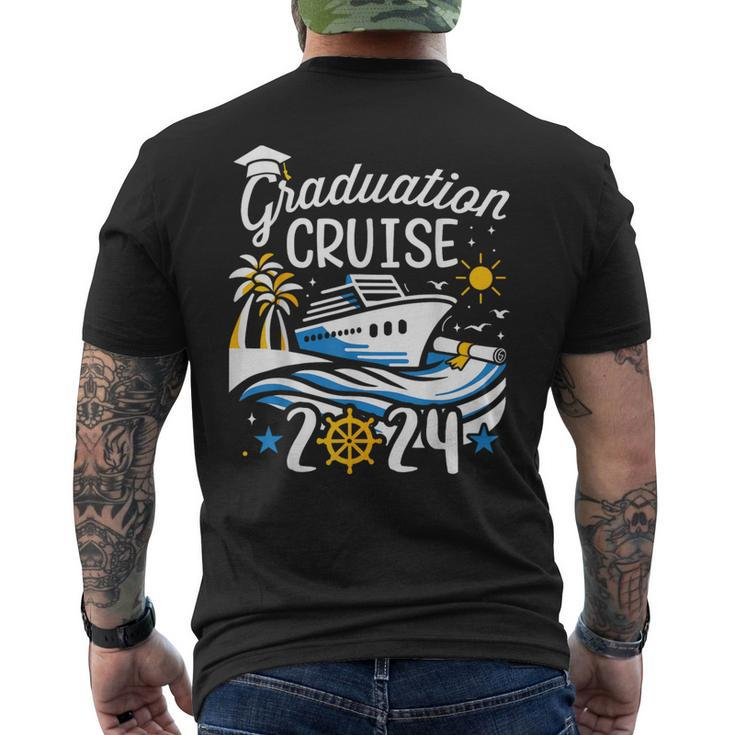 Class Of 2024 Graduation Cruise For Senior Graduates Men's T-shirt Back Print