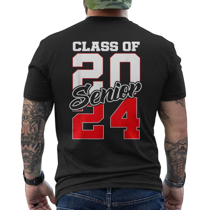 Class Of 2024 Senior 24 High School Graduation Men's T-shirt Back Print