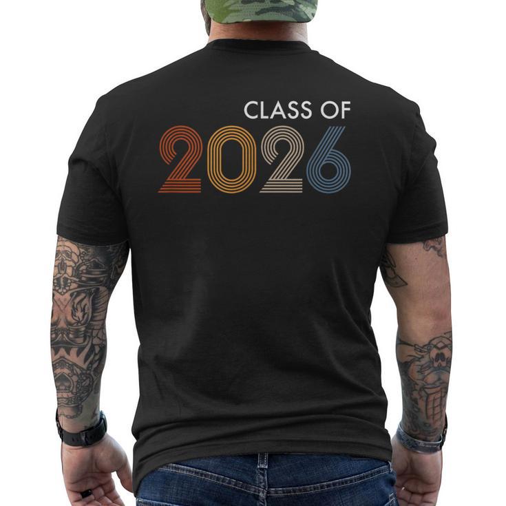 Class Of 2026 College University High School Future Graduate Men's T-shirt Back Print