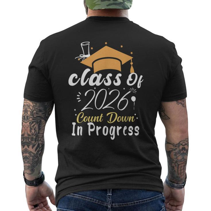 Class Of 2026 Count Down In Progress Future Graduation 2026 Men's T-shirt Back Print