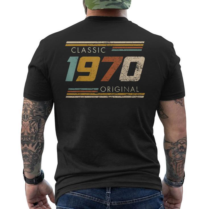 Classic 1970 Original Vintage Birthday Est 1970 Edition Men's T-shirt Back Print