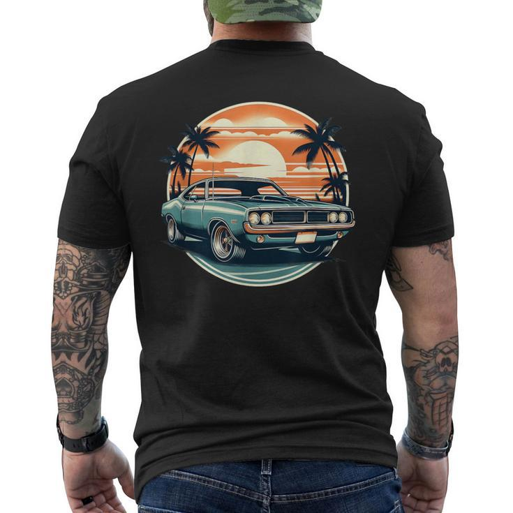 Classic Muscle Car Retro Vintage Style Men's T-shirt Back Print