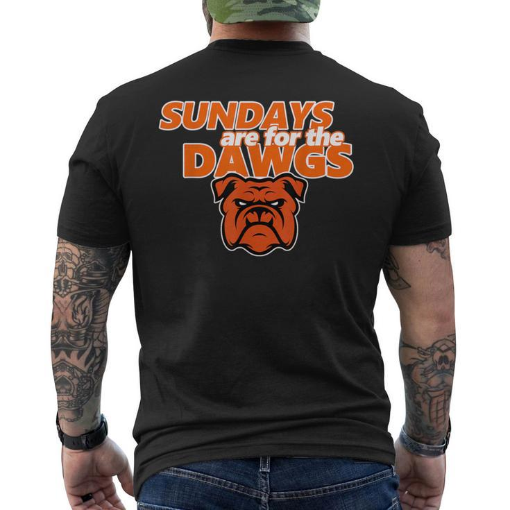 Cleveland Ohio Dawg Sundays Are For The Dawgs Men's T-shirt Back Print