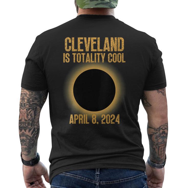 Cleveland Is Totality Cool Solar Eclipse 2024 Men's T-shirt Back Print