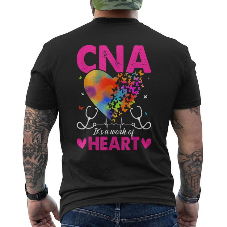 Cna It's A Work Of Heart Men's T-shirt Back Print