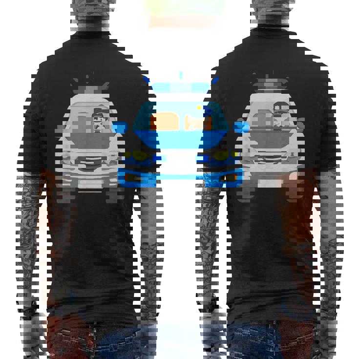 Coche De Policía Con Policía Coche Policíaehículo Niños Niños Camiseta Hombre Estampado Espalda