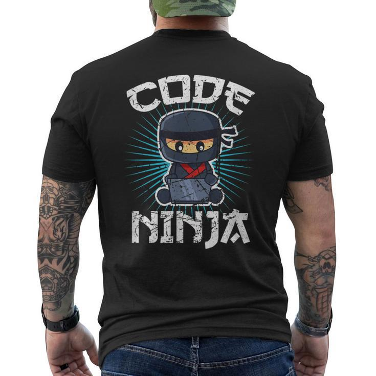 Code Ninja Programmer Coder Computer Programming Coding T-Shirt mit Rückendruck