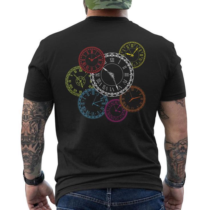 Collectors Of Clocks Men's T-shirt Back Print