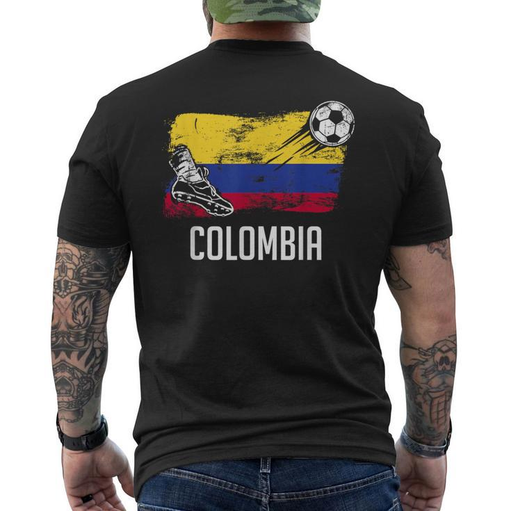 Colombia Flag Jersey Colombian Soccer Team Colombian Men's T-shirt Back Print