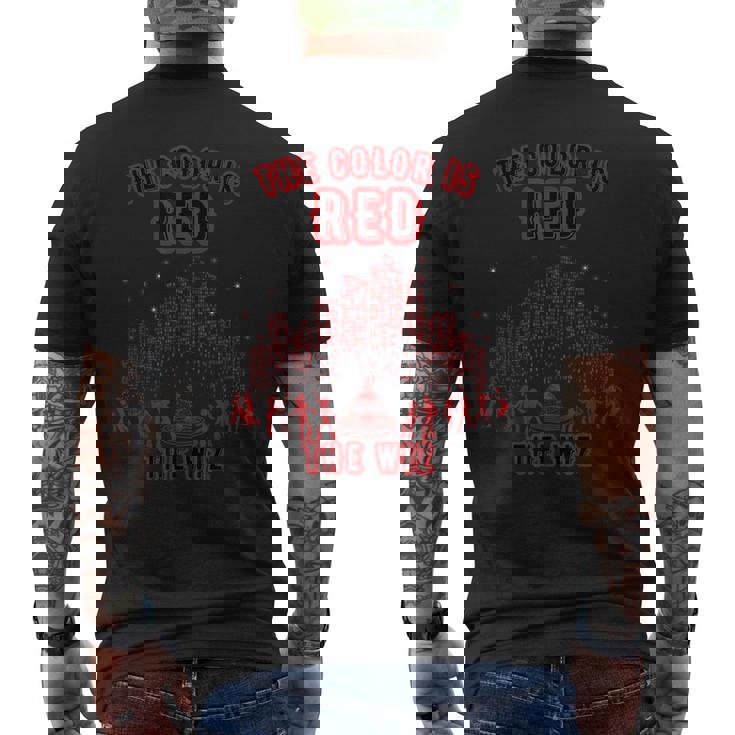 The Color Is Red The Wiz Retro Graphic Casual Men's T-shirt Back Print