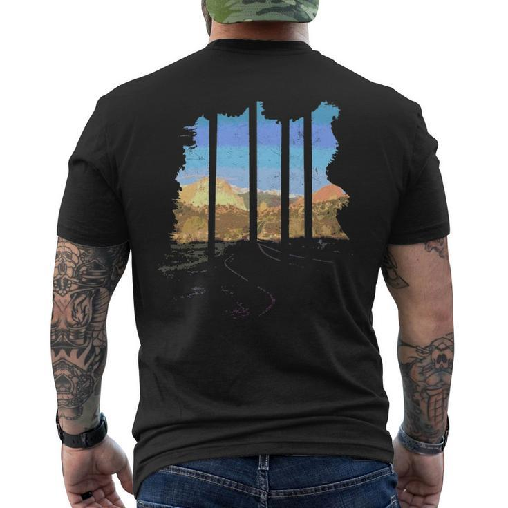Colorado Rocky Mountains Garden Of The Gods Men's T-shirt Back Print