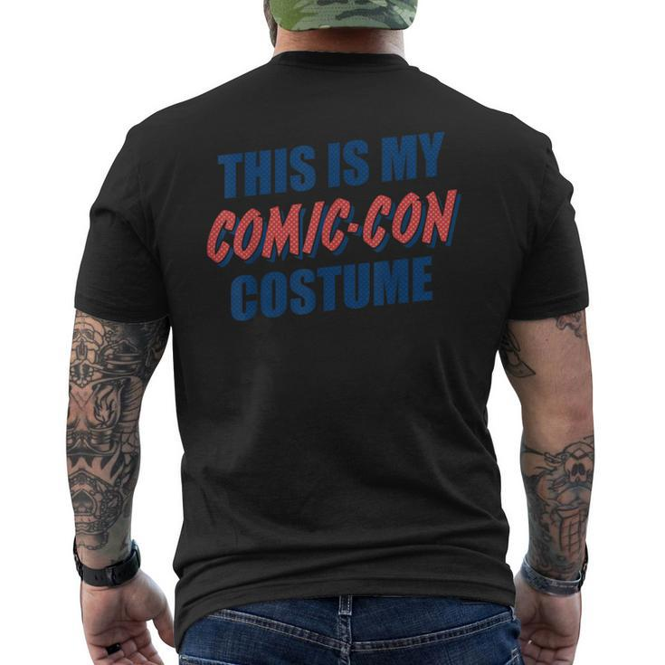 This Is My Comic-Con Costume Halftone Graphic Men's T-shirt Back Print