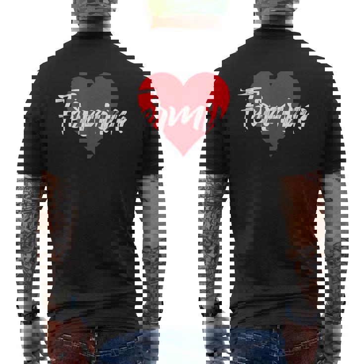 Con El Nombre I Love Fermina I Heart Named Camiseta Hombre Estampado Espalda