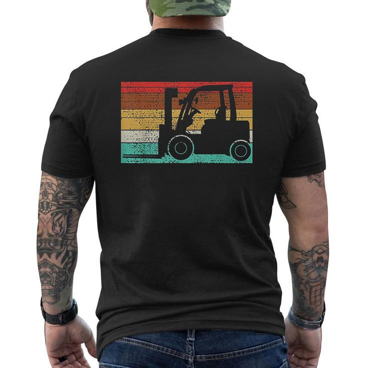 Construction Retro Vintage V2 Mens Back Print T-shirt