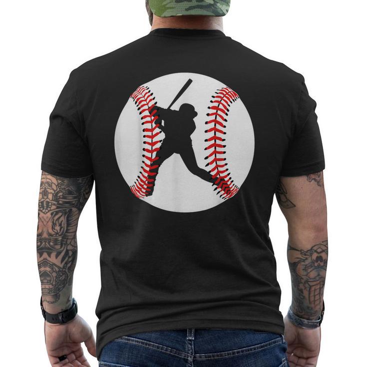 Cool Baseball Player Men's T-shirt Back Print