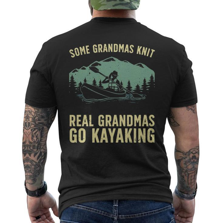 Cool Kayaking For Grandma Mom Kayaker Boating Kayak Boating Men's T-shirt Back Print