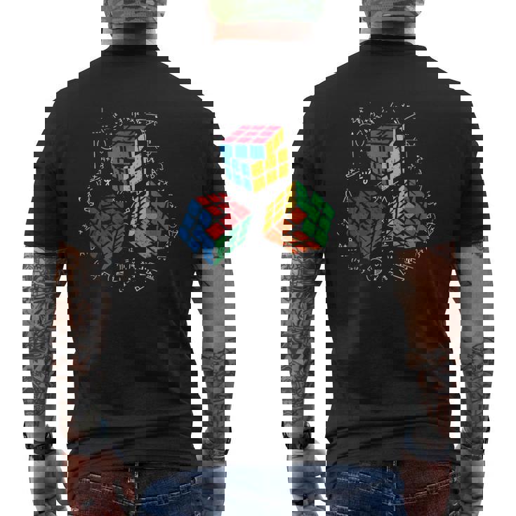 Cool Math Rubik Rubix Rubics Jugador Cubo Matemáticas Amantes Camiseta Hombre Estampado Espalda