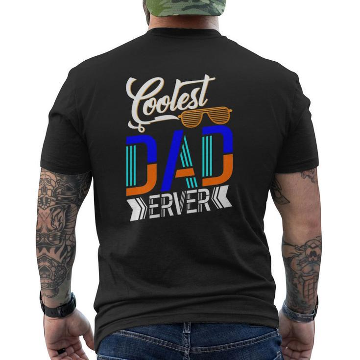 Coolest Dad Ever Sunglasses Father's Day Mens Back Print T-shirt
