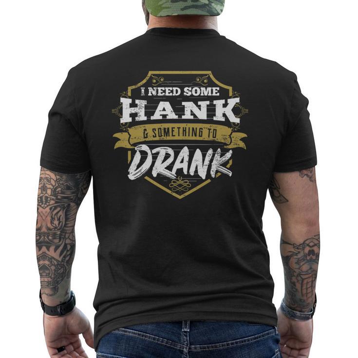 Country Music Hank And Drank Idea Men's T-shirt Back Print