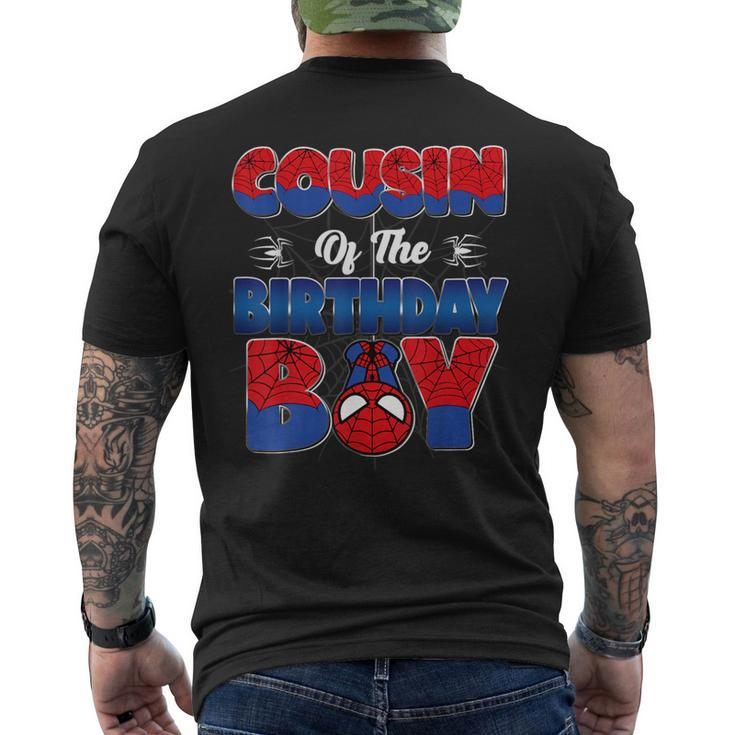 Cousin Of The Birthday Boy Spider Family Matching Men's T-shirt Back Print