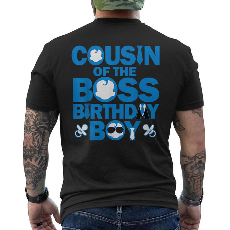 Cousin Of The Boss Birthday Boy Baby Family Party Decor Men's T-shirt Back Print