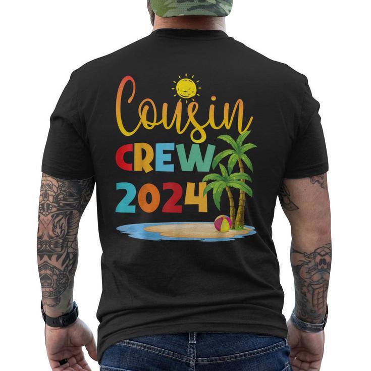 Cousin Crew 2024 Summer Vacation Beach Family Trips Matching Men's T-shirt Back Print