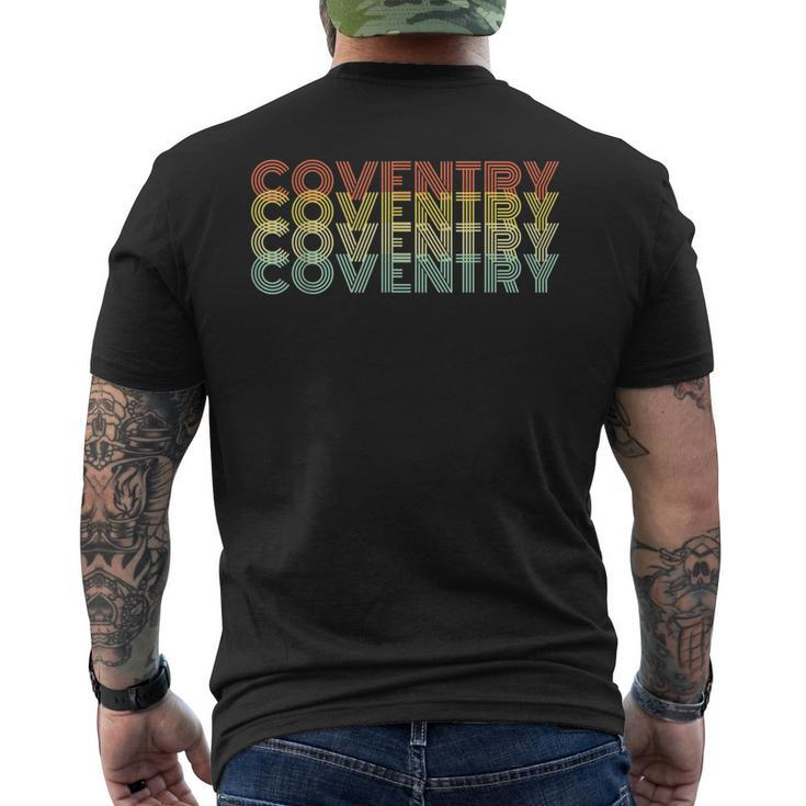 Coventry Retro Home Vintage City Hometown Men's T-shirt Back Print
