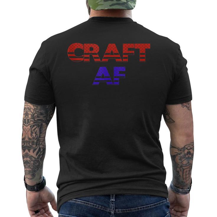 Craft Af Patriotic 4Th Of July Men's T-shirt Back Print