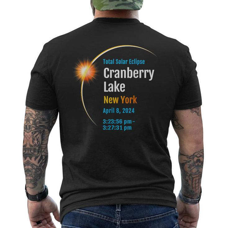 Cranberry Lake New York Ny Total Solar Eclipse 2024 1 Men's T-shirt Back Print