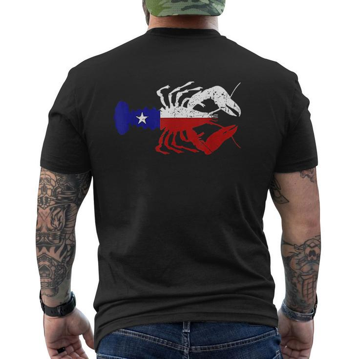 Crawfish Texas Seafood Shellfish Mens Back Print T-shirt