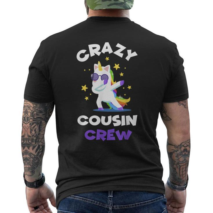 Crazy Cousin Crew Reunion UnicornDabb Men's T-shirt Back Print