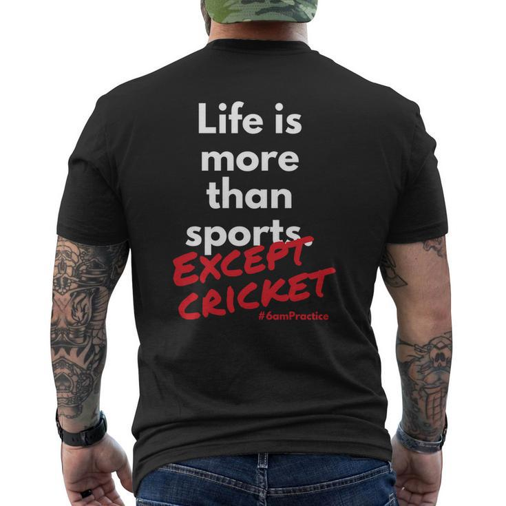 Cricket V Life Mens Back Print T-shirt