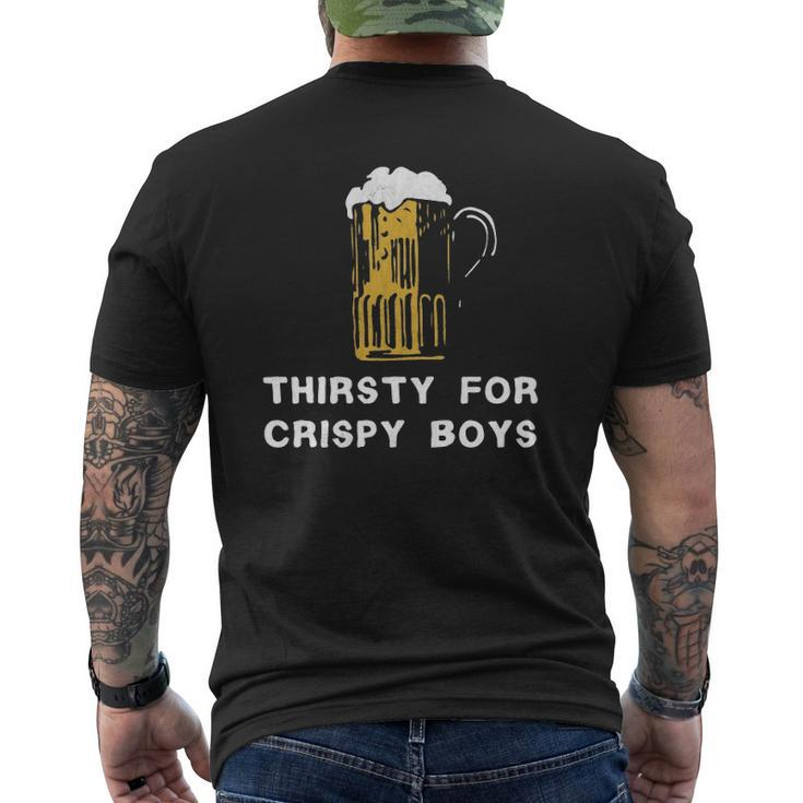 Crispy Boys Middle Class Drinking Dad Mens Back Print T-shirt