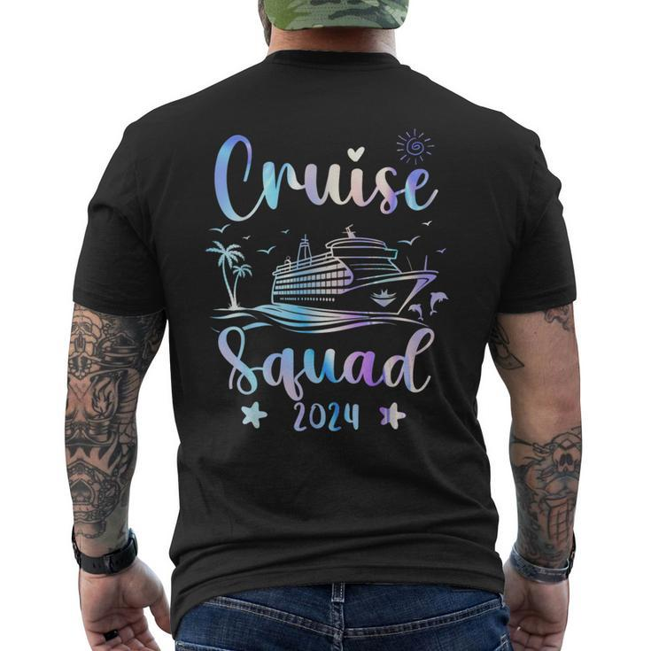 Cruise Squad 2024 Matching Family Vacation Family Cruise Men's T-shirt Back Print