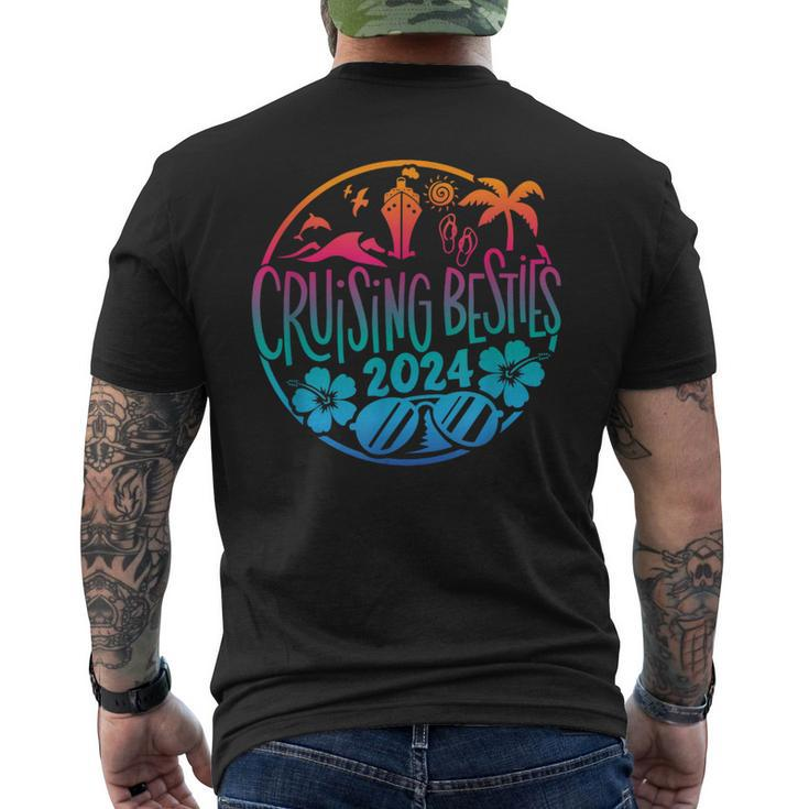Cruising Besties 2024 Friends Vacation Cruise Men's T-shirt Back Print