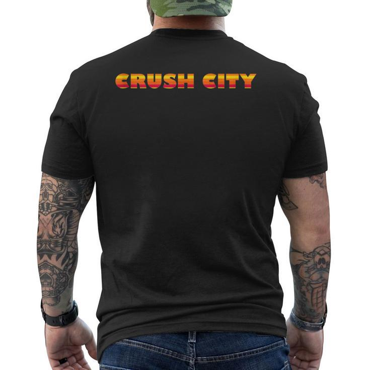 Crush City Houston Signature Orange Stripes Men's T-shirt Back Print