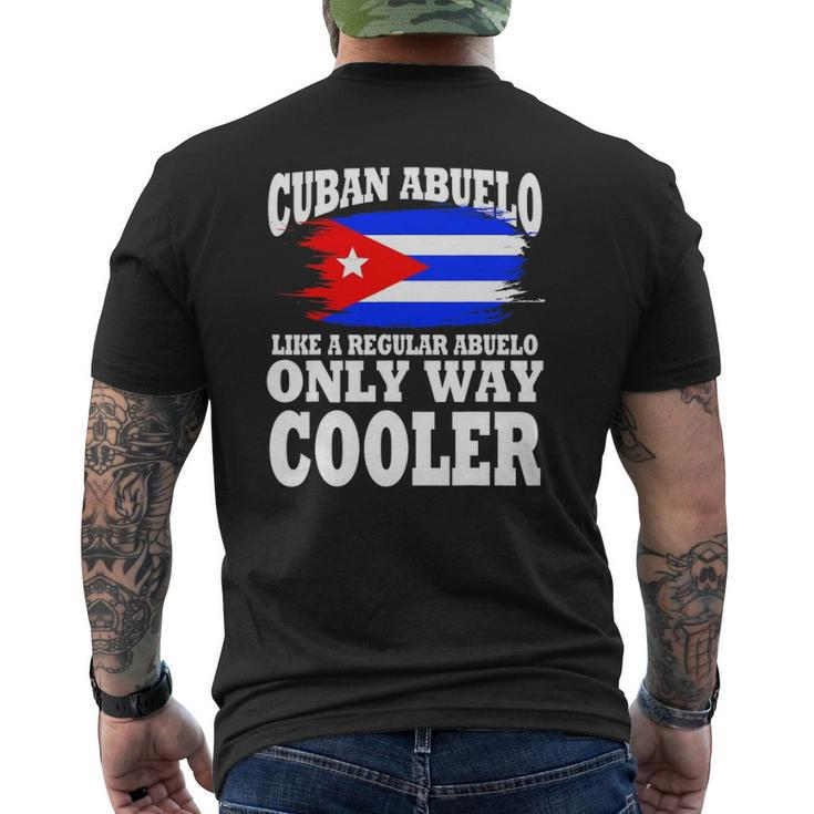 Cuban Abuelo Latino Grandpa Father's Day Grandfather Mens Back Print T-shirt