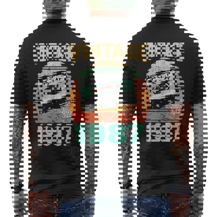 Cumpleañosintage 1987 Decoración Clásicaintage Original Camiseta Hombre Estampado Espalda