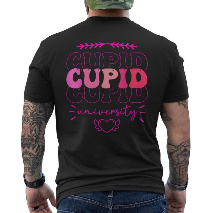 Cupid University Valentine Couple Cupid Men's T-shirt Back Print
