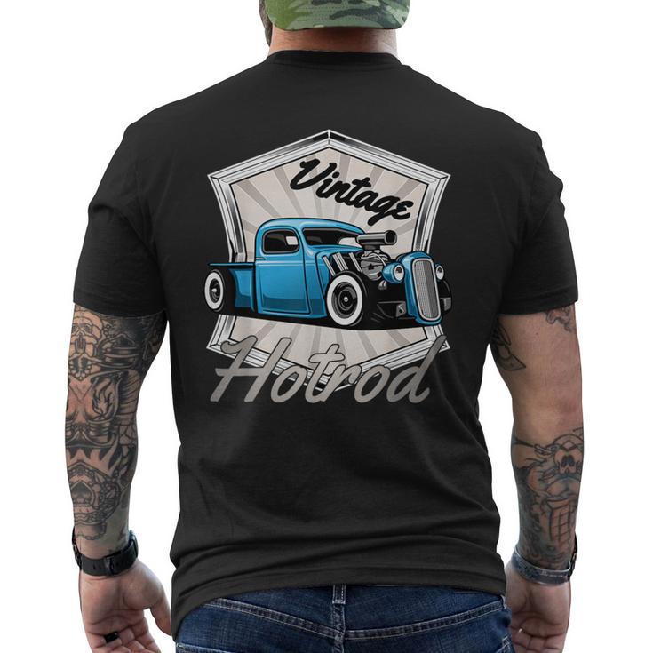 Custom Car Enthusiasts Retro Hotrod Vintage Hot Rod Men's T-shirt Back Print