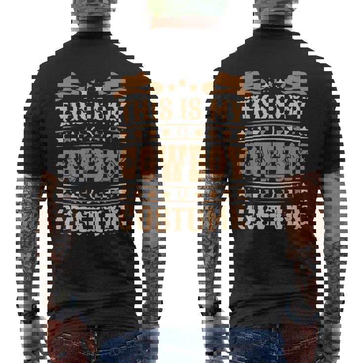 Cute Cowboy Western Cowboy Outfit Boy Kid Cowboy Costume Men's T-shirt Back Print