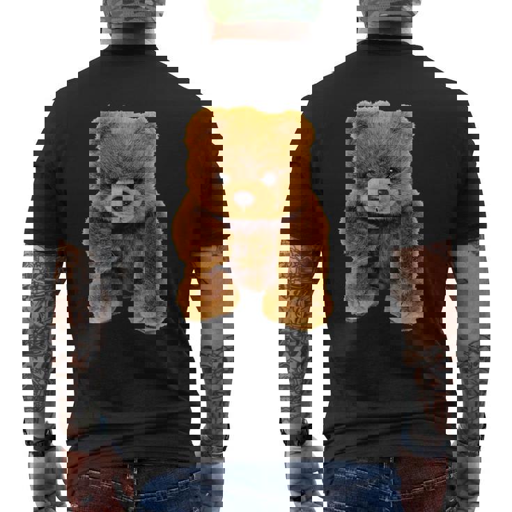 Cute Cuddly Teddy Bear Men's T-shirt Back Print - Monsterry