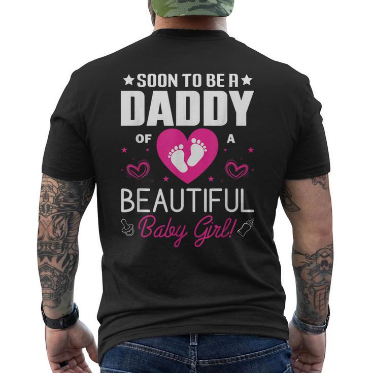 Cute Expecting Father Dad Soon To Be Daddy Of A Girl Men's T-shirt Back Print