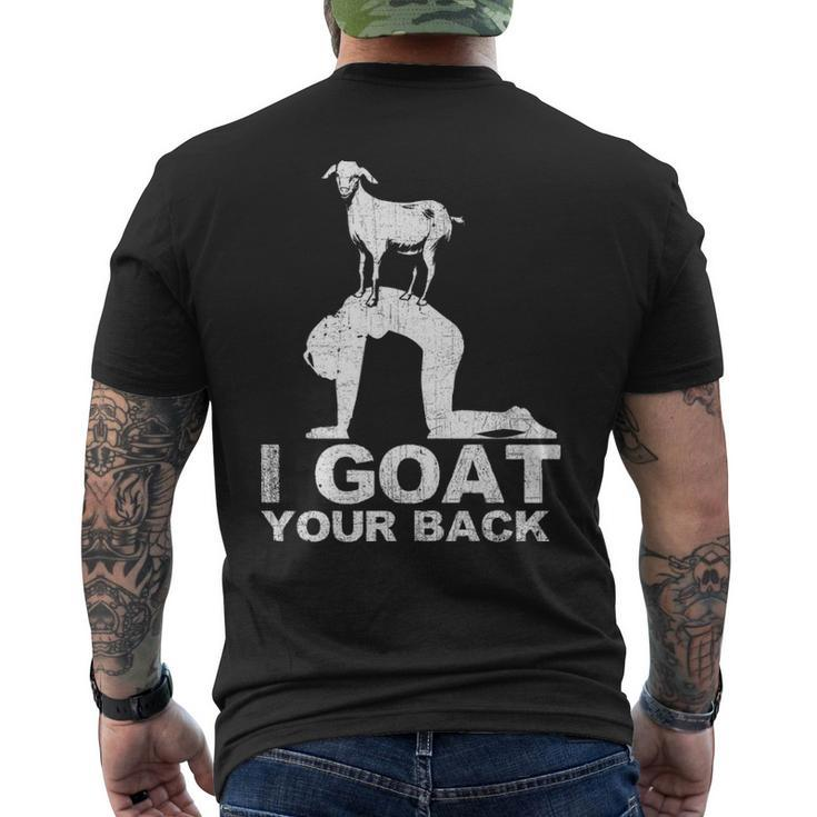 Cute Goat Yoga I Goat Your Back With Yoga Pose Men's T-shirt Back Print