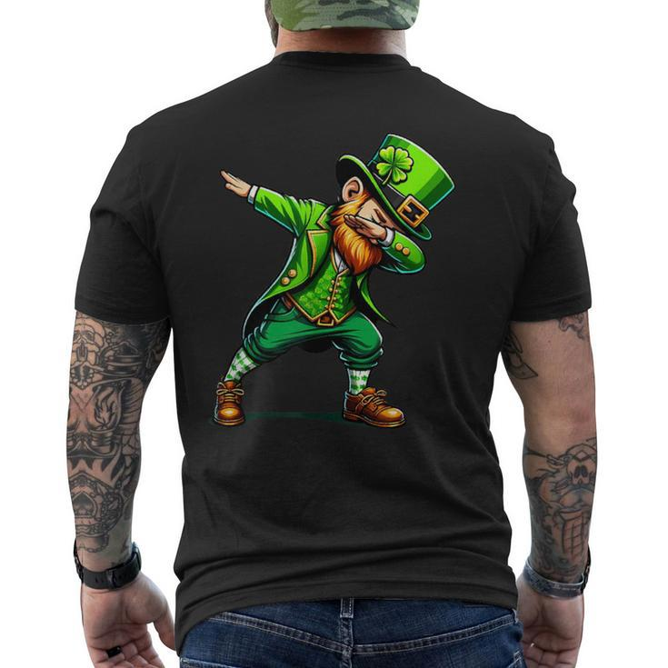 Dabbing Leprechaun St Patrick's Day Irish Men's T-shirt Back Print