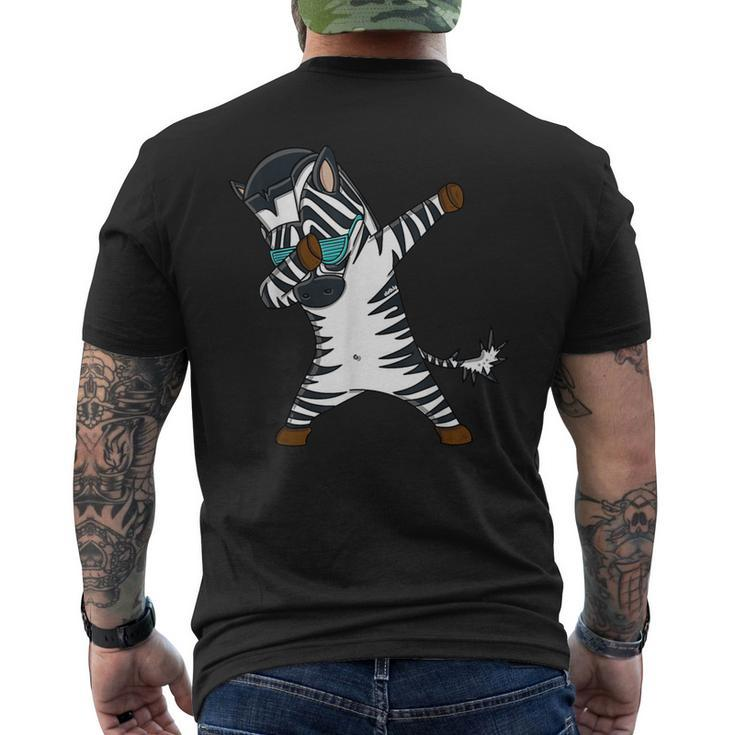 Dabbing Zebra Zebra Dab T-Shirt mit Rückendruck