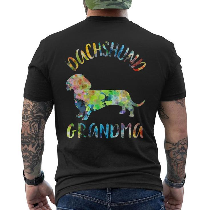 Dachshund Grandma Wiener Grandma Dachshund Owner Men's T-shirt Back Print